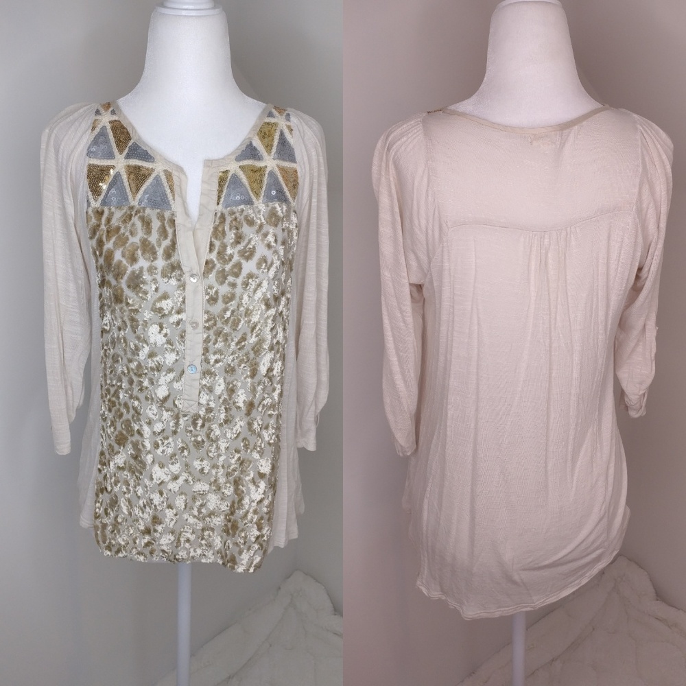 Anthropologie Tiny long sleeve top size S